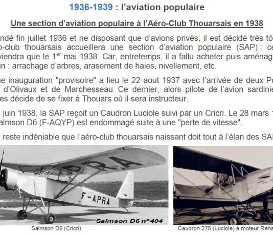 L’aérodrome de Thouars