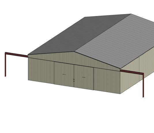 Le hangar : terrassement