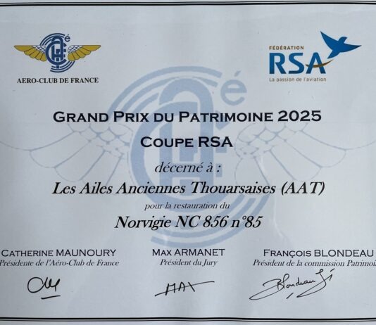 Grand Prix du Patrimoine 2025 de l’Aéro-Club de France